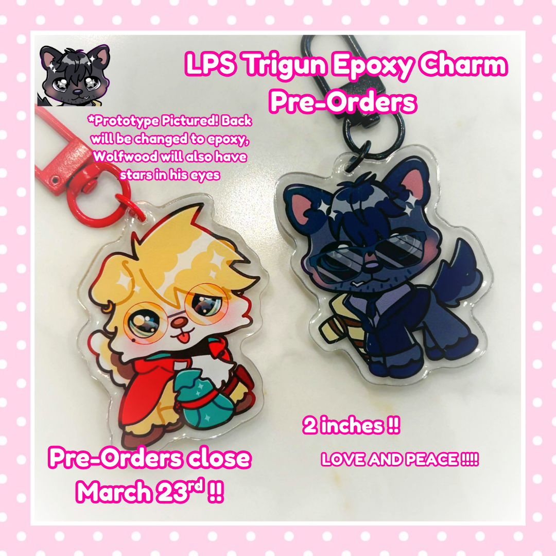 PRE-ORDER Trigun Stampede Epoxy Charms