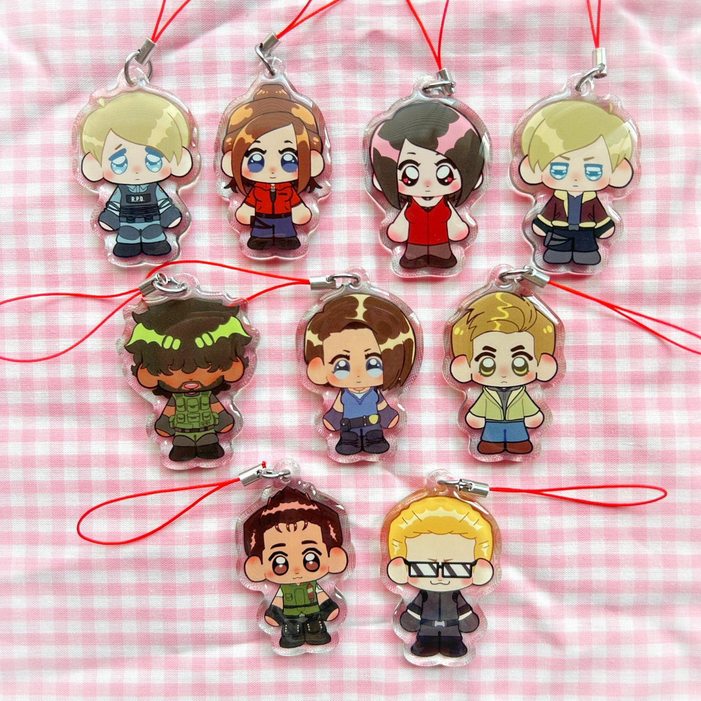 Resident Evil 2 inch epoxy charms