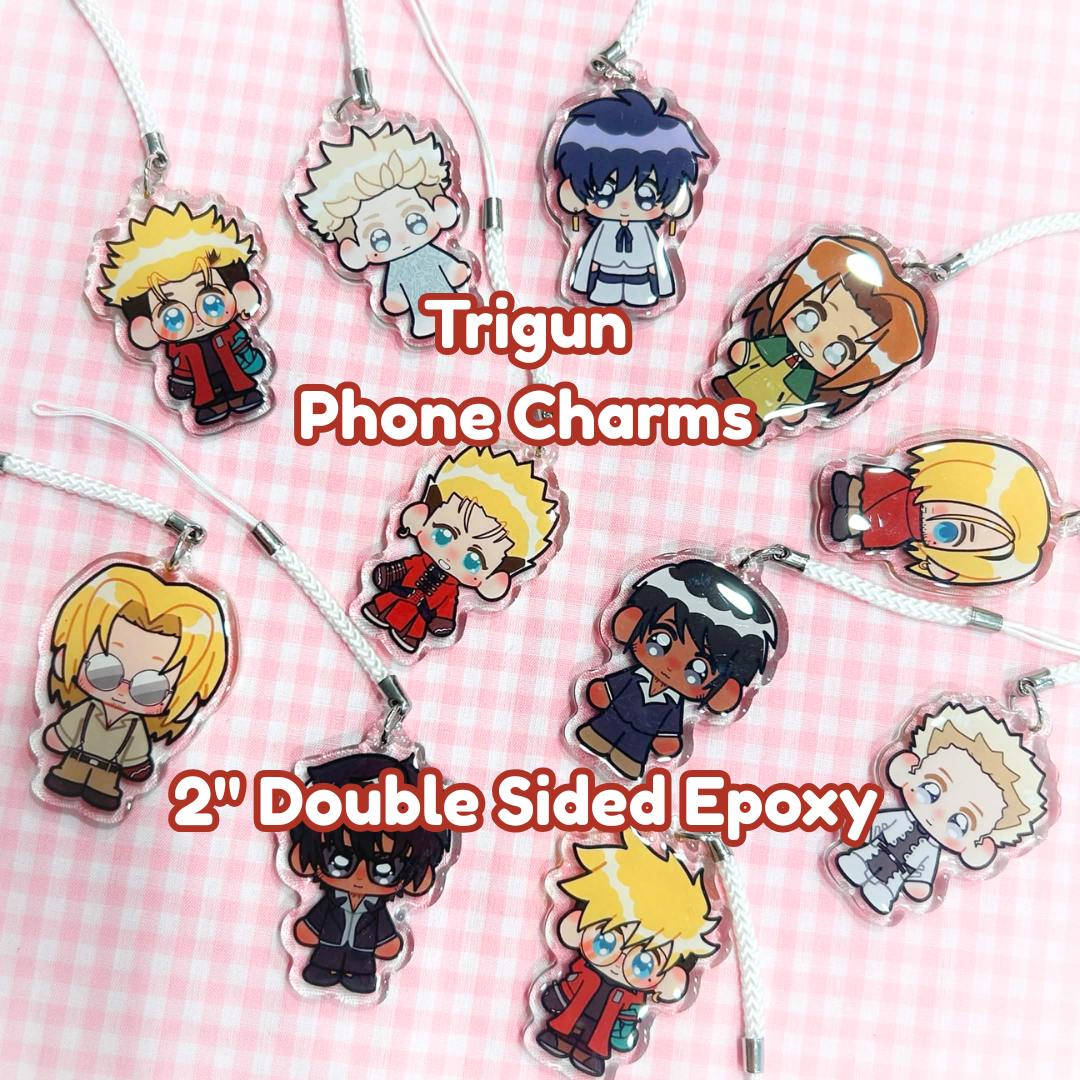 Trigun Epoxy Phone Charms