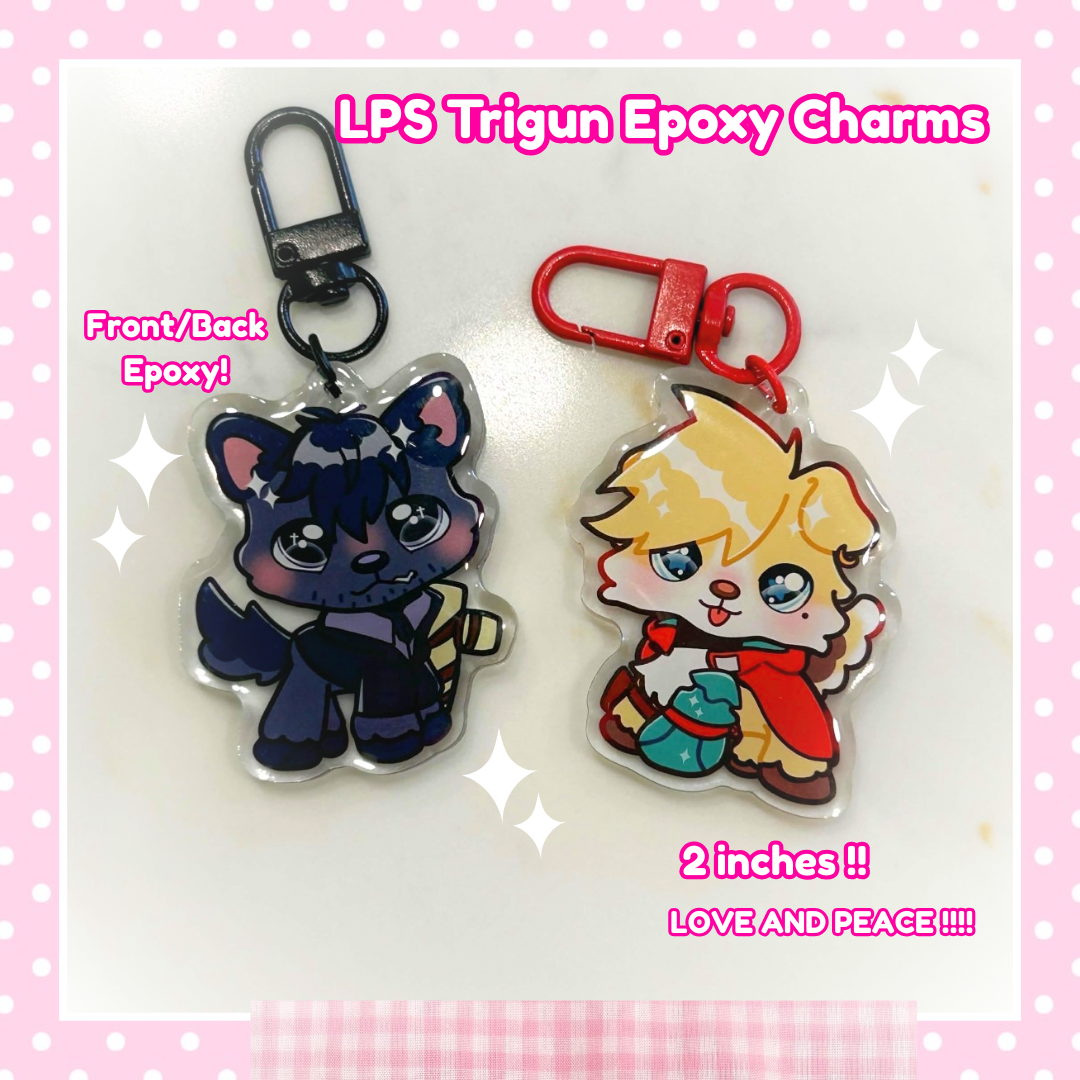 Trigun Stampede Puppy Epoxy Charms
