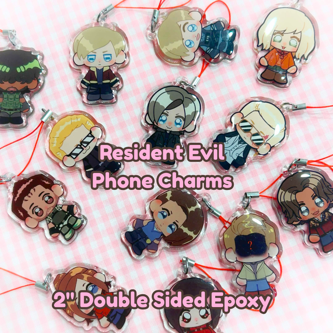 Resident Evil 2 inch epoxy charms