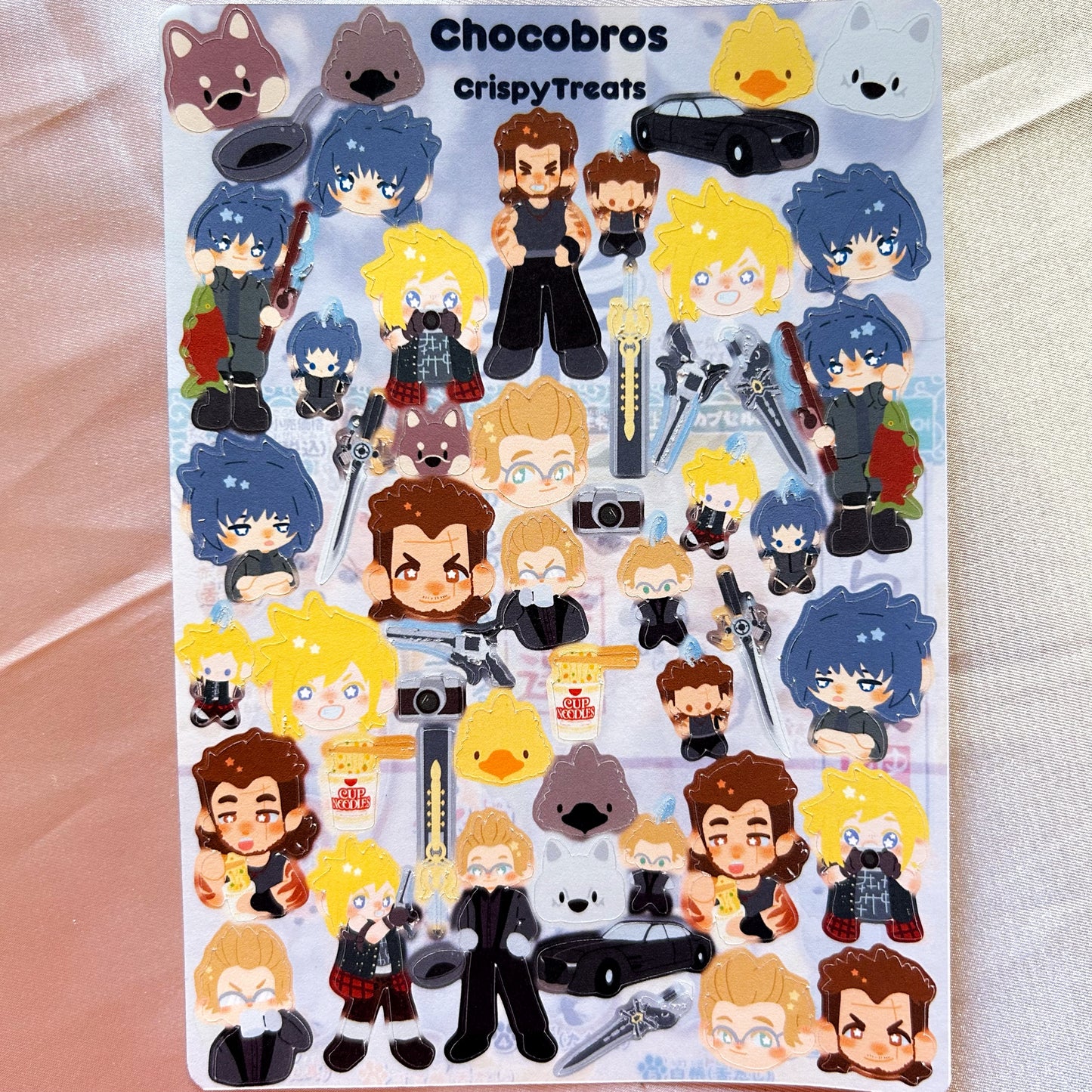 Chocobros FFXV Deco Sticker Sheet