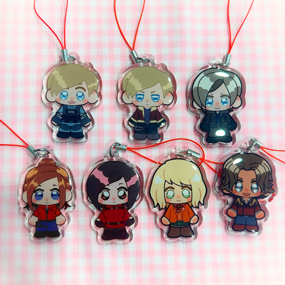 Resident Evil 2 inch epoxy charms