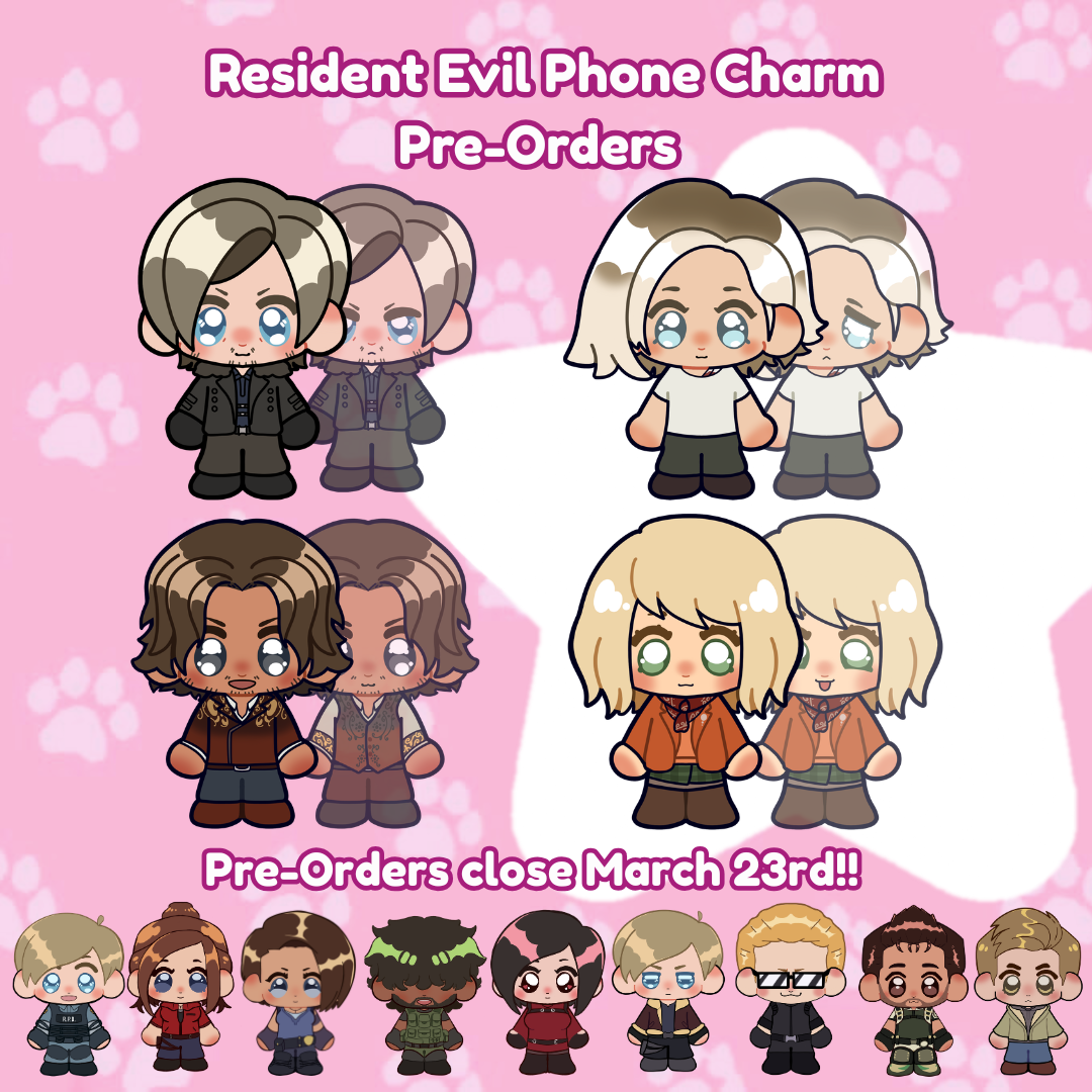 PRE-ORDER Resident Evil Epoxy Phone Charms!