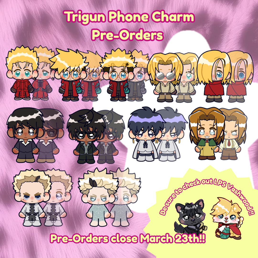 PRE-ORDER Trigun Epoxy Phone Charm
