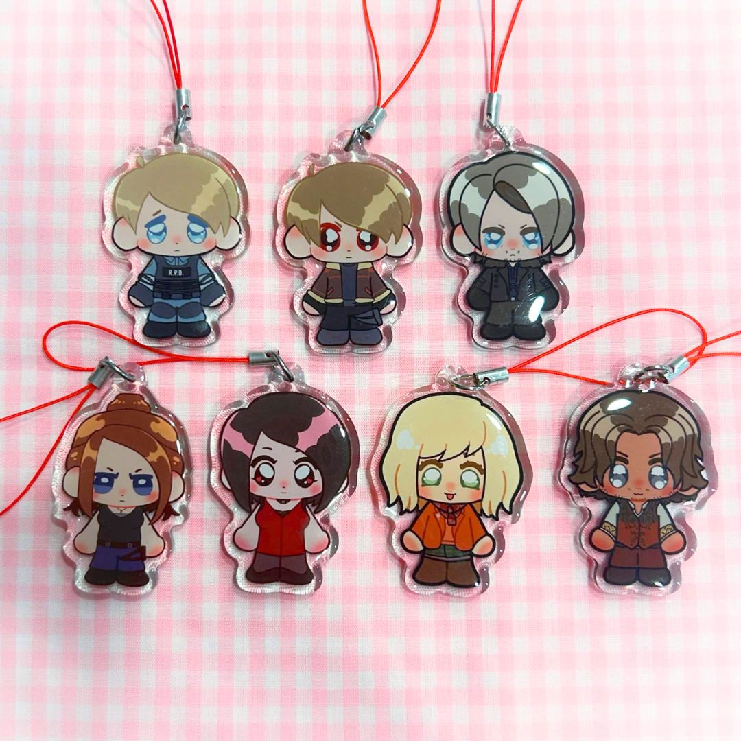 Resident Evil 2 inch epoxy charms