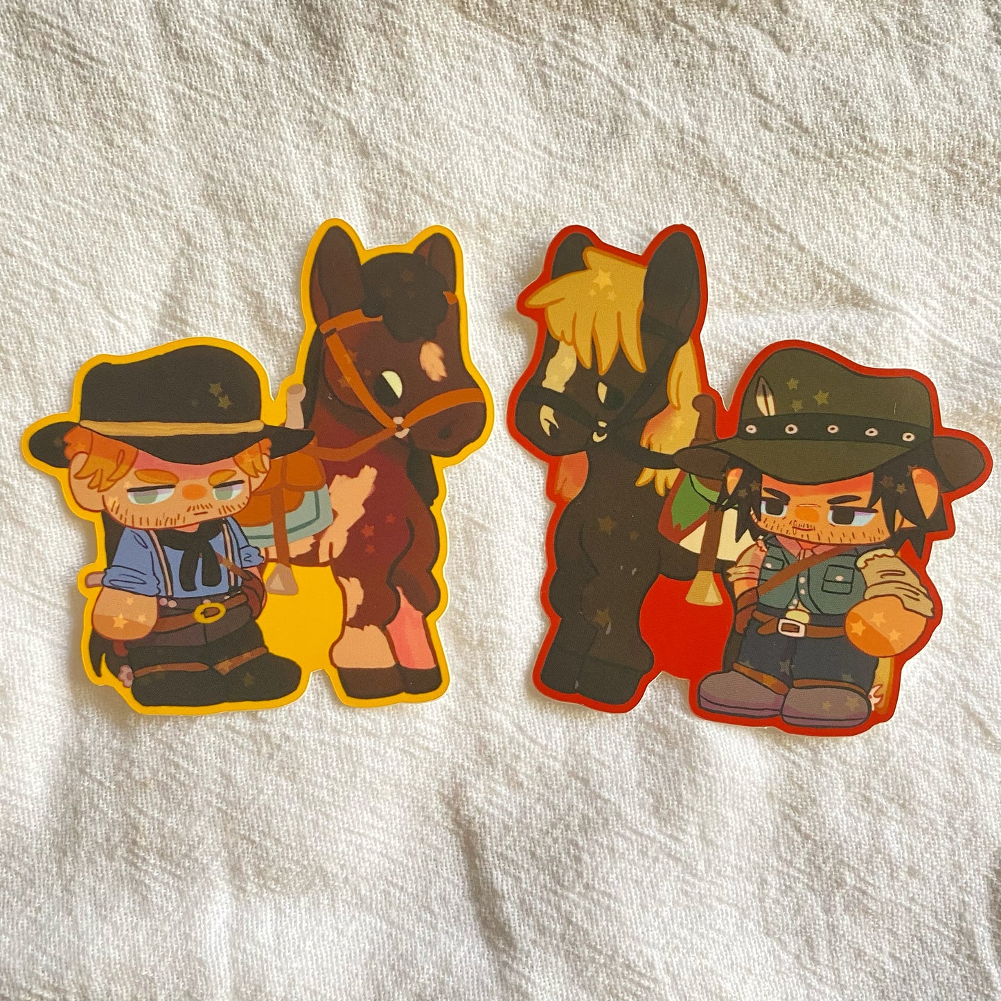 Red Dead Gang Horses Vinyl Sticker