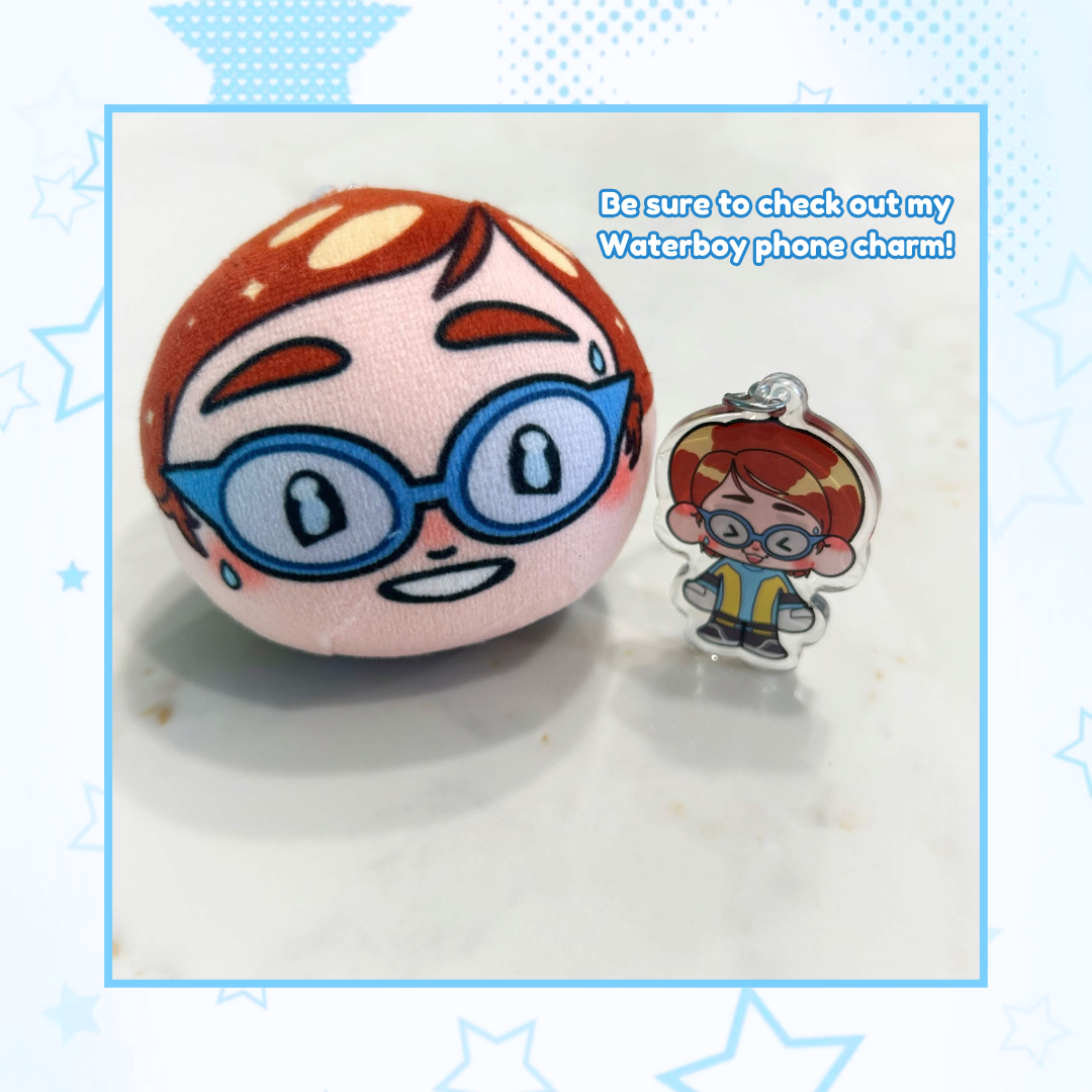 Waterboy Plush Ball Keychain