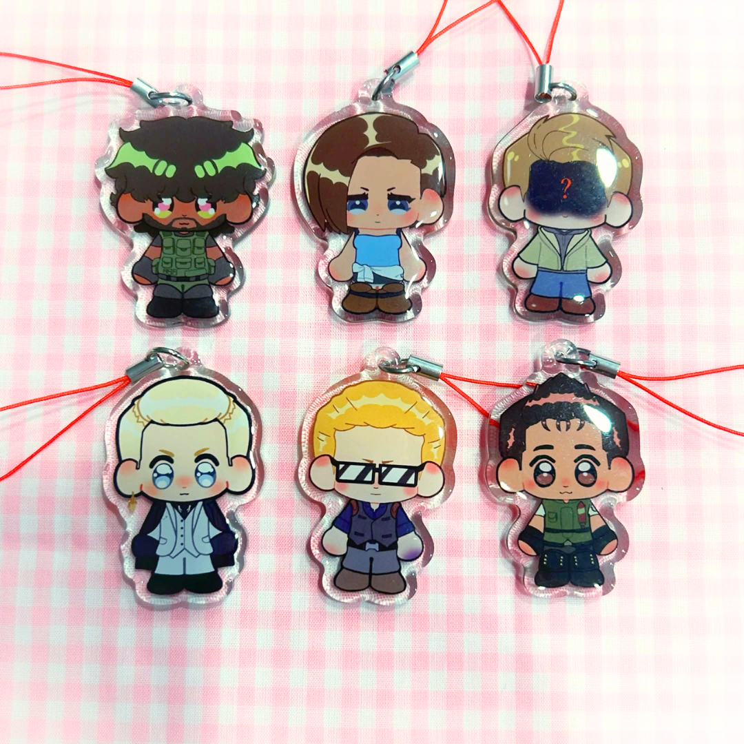Resident Evil 2 inch epoxy charms