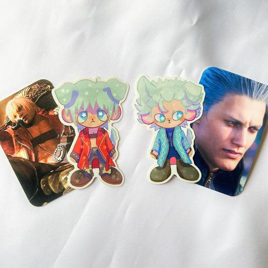 Devil May Cry Poop Twin Vinyl Stickers