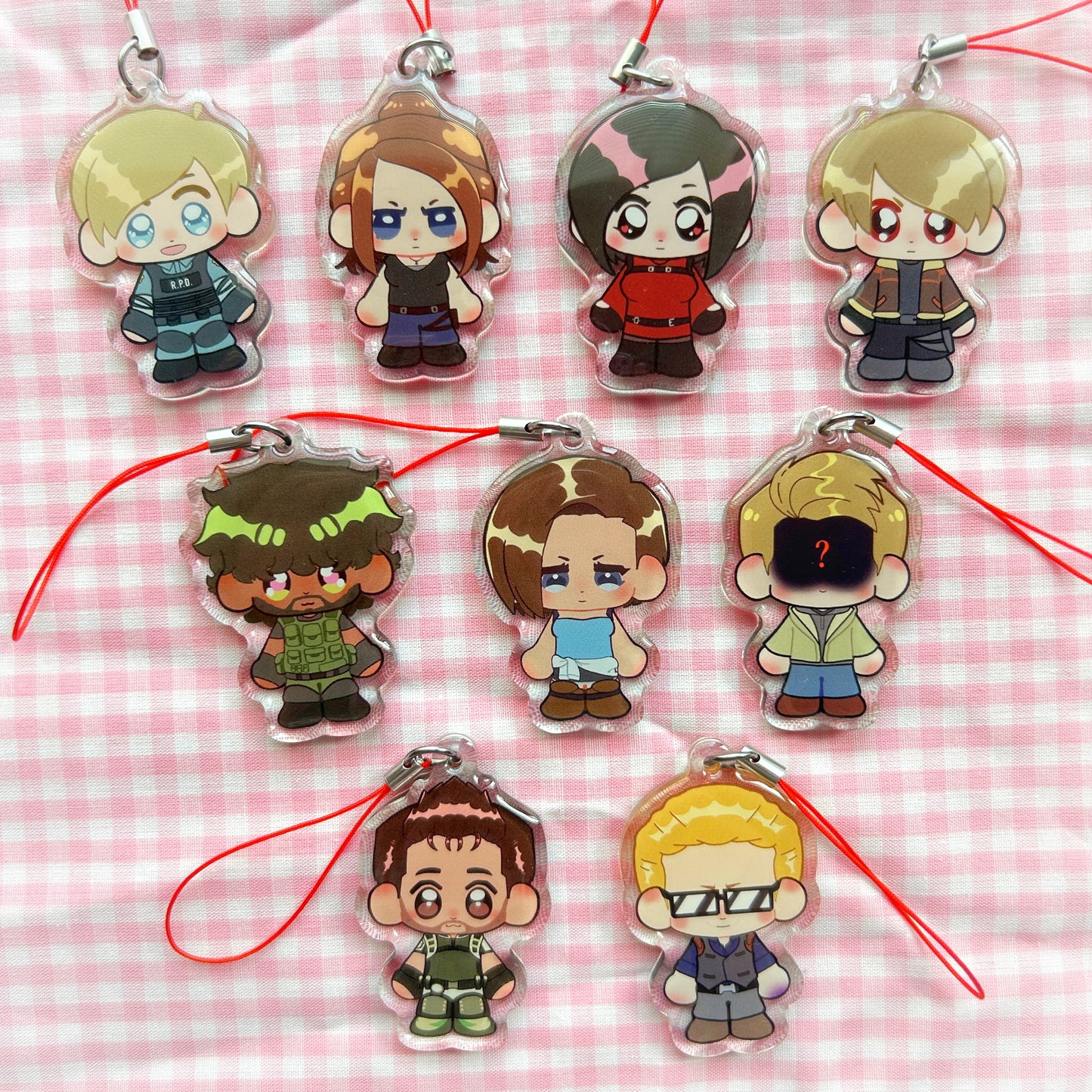 Resident Evil 2 inch epoxy charms