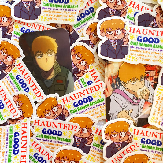 Reigen Arataka Vinyl Sticker