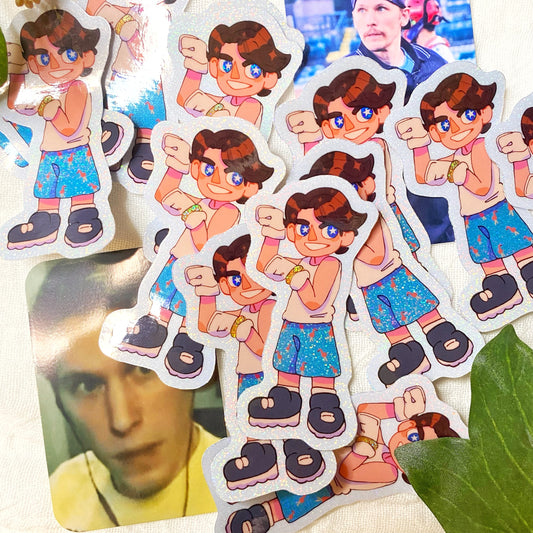 3" Holographic Jerma Dollhouse Sticker