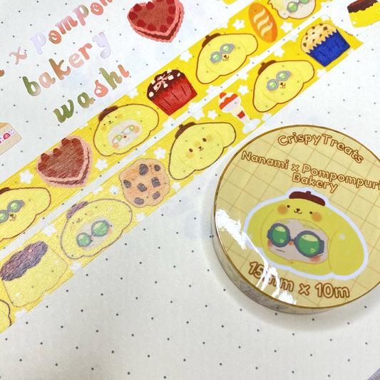 Nanami Kento x Pompompurin Bakery Washi Tape