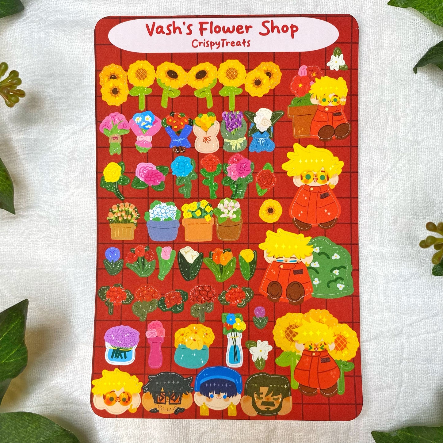 Vash's Flower Shop Trigun Stampede Sticker Sheet