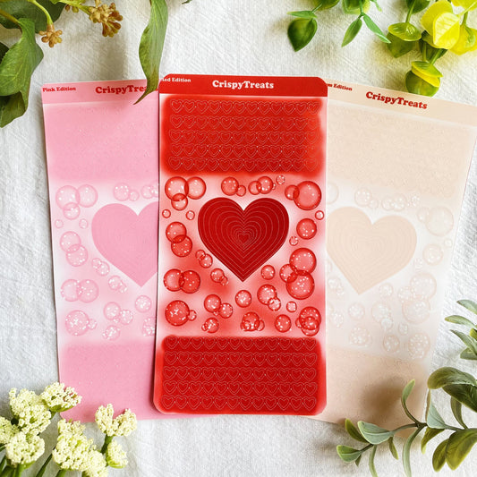 Valentine's Day Heart & Bubble Deco stickers